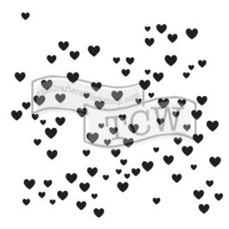6x6 Stencils - Micro Hearts - TCW791s