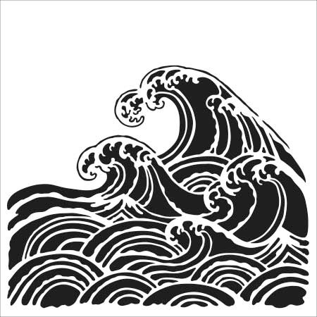 6x6 Stencils - Wave - TCW847s