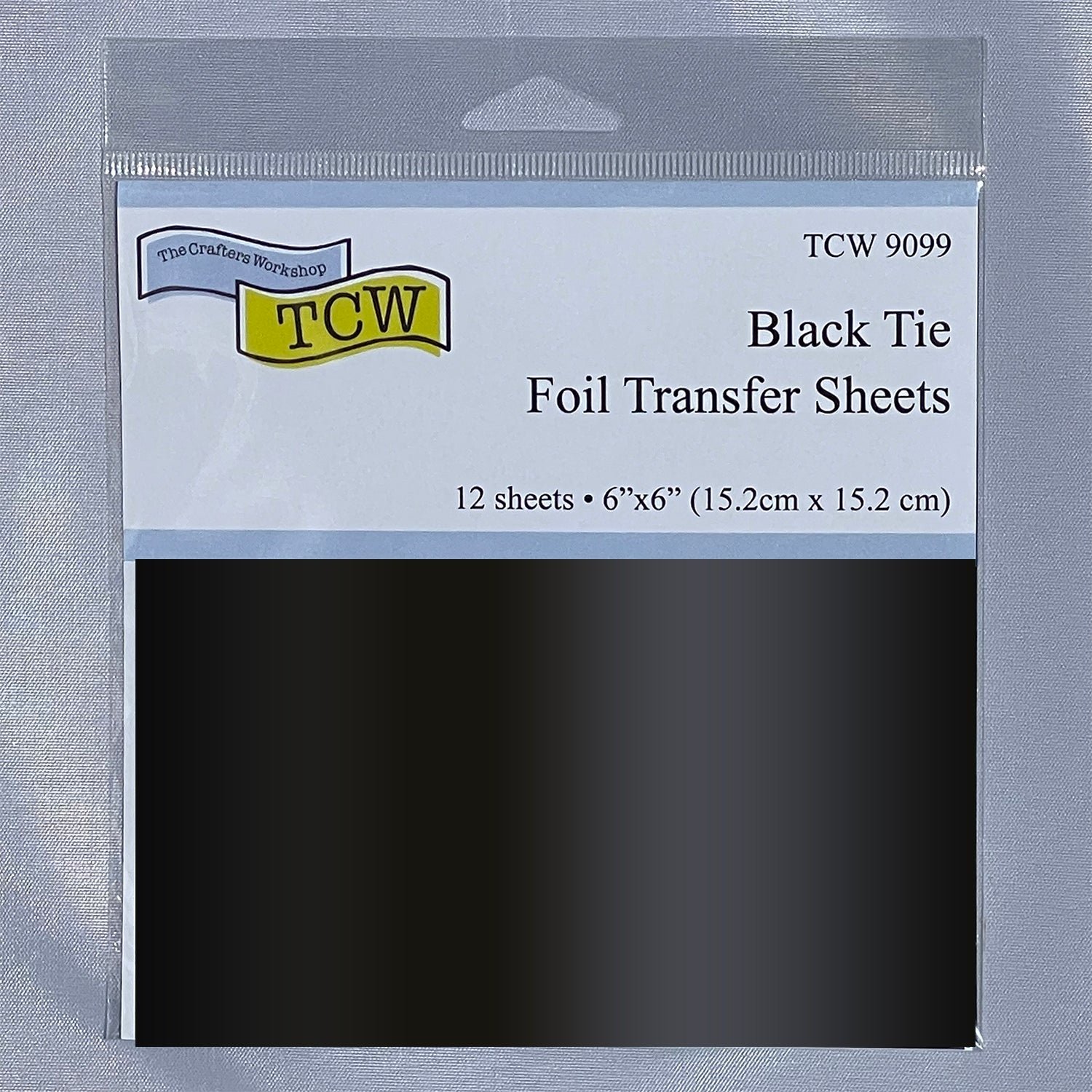 Foil Transfer Sheets 6x6 Black Tie - TCW9099