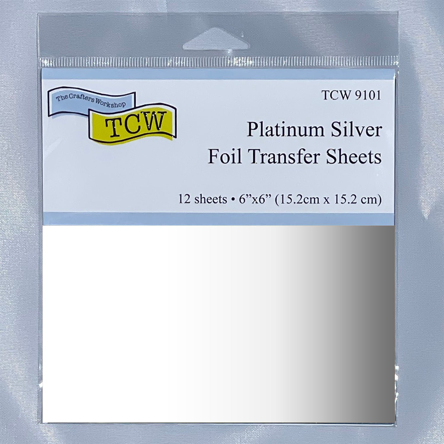 Foil Transfer Sheets 6x6 Platinum Silver - TCW9101