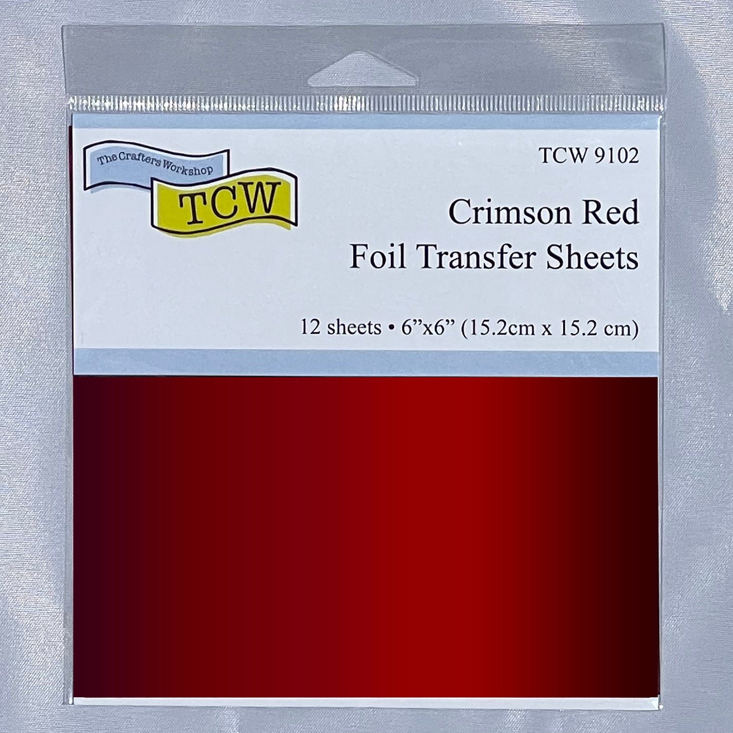 Foil Transfer Sheets 6x6 Crimson Red - TCW9102