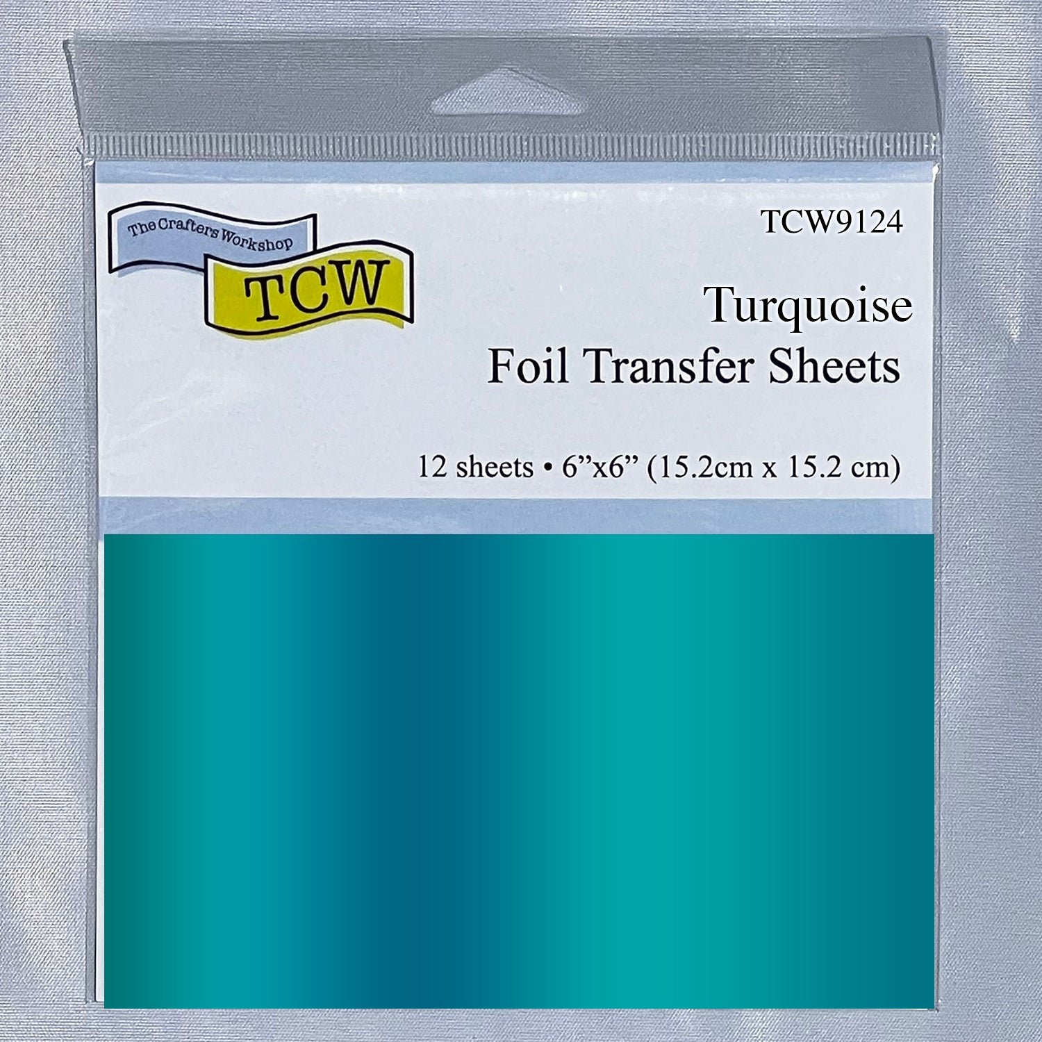 Foil Transfer Sheets 6x6 Turquoise - TCW9124