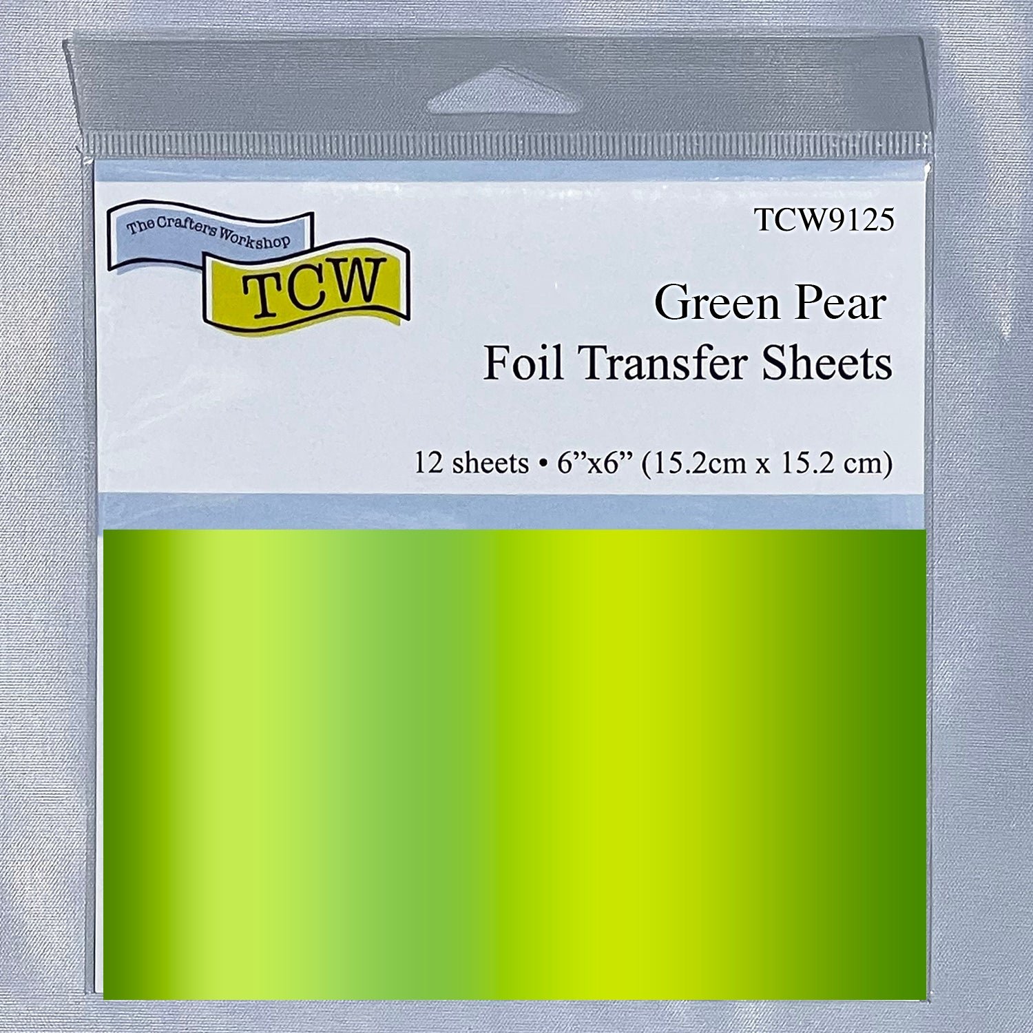 Foil Transfer Sheets 6x6 Green Pear - TCW9125