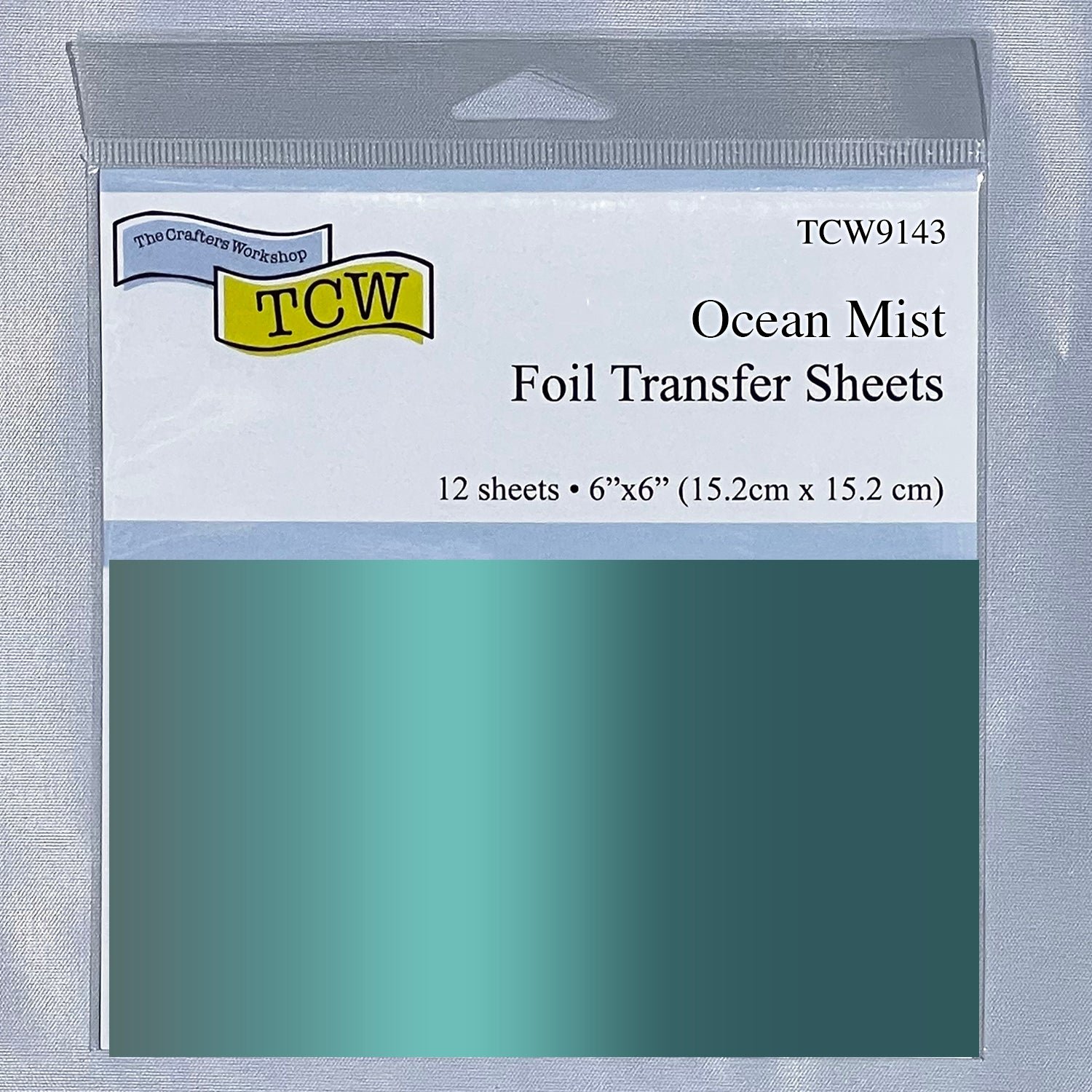 Foil Transfer Sheets 6x6 Ocean Mist - TCW9143