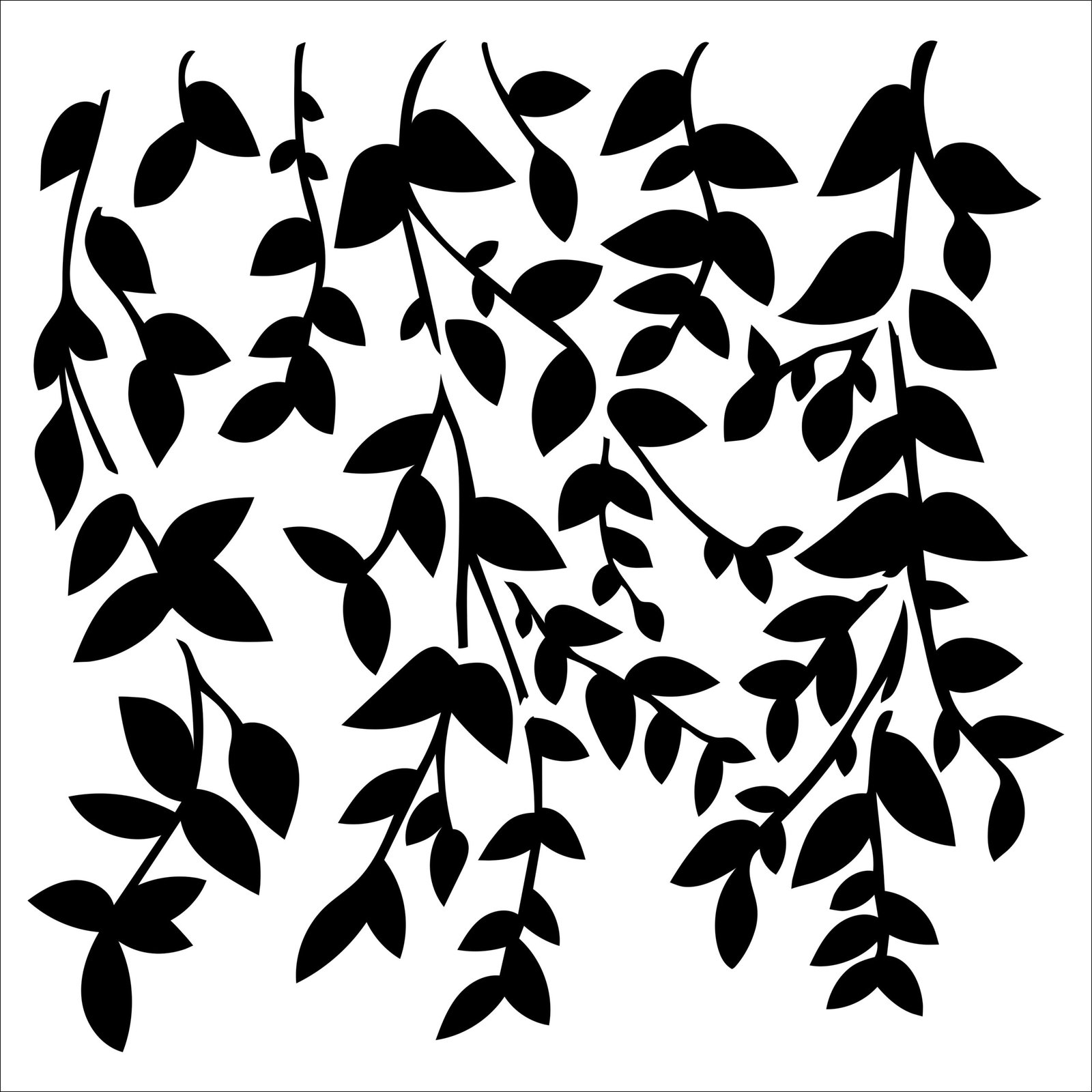 6x6 Stencils - Hanging Vines - TCW963s
