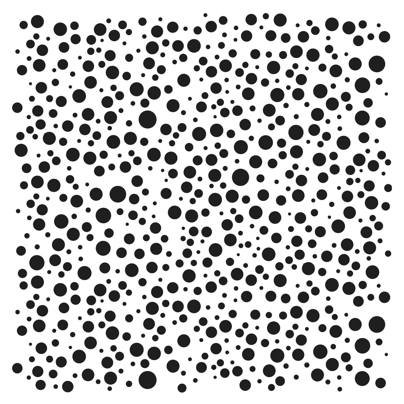 6x6 Stencils - Random Bubbles - TCW975s