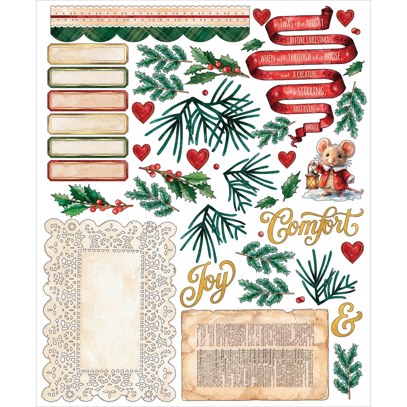 Alternative view of 49 and Market - Santa's Winter Village Card Kit