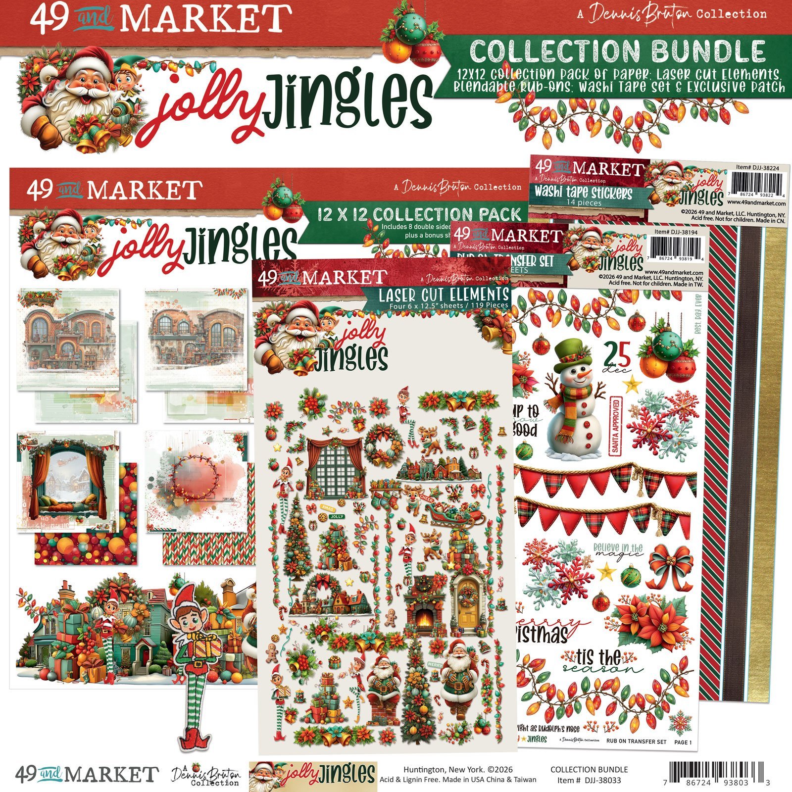 49 and Market - Jolly Jingles Bundle Collection w/ patch