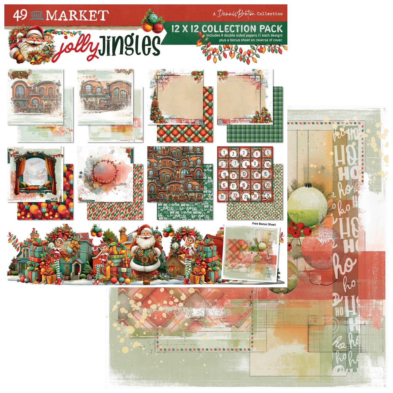 49 and Market - Jolly Jingles - 12 x12 Collection Pack