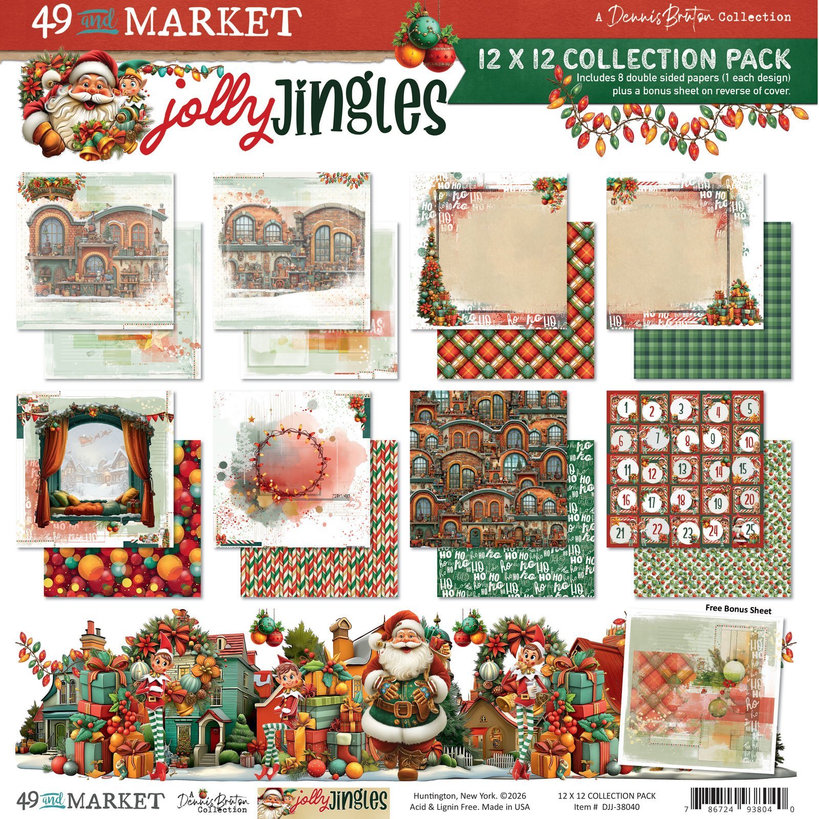 Alternative view of 49 and Market - Jolly Jingles - 12 x12 Collection Pack