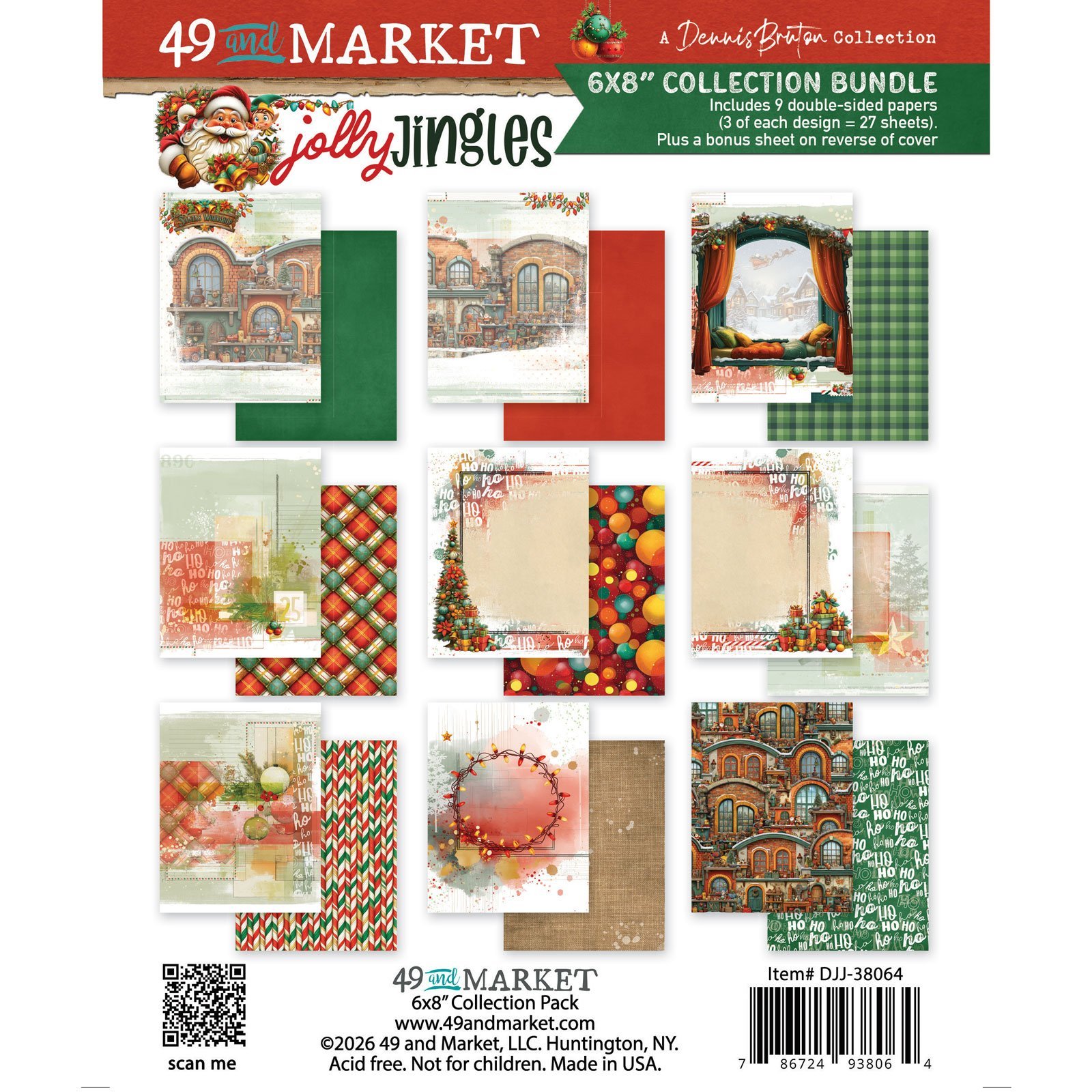 49 and Market - Jolly Jingles - 6 x 8 Collection Pack
