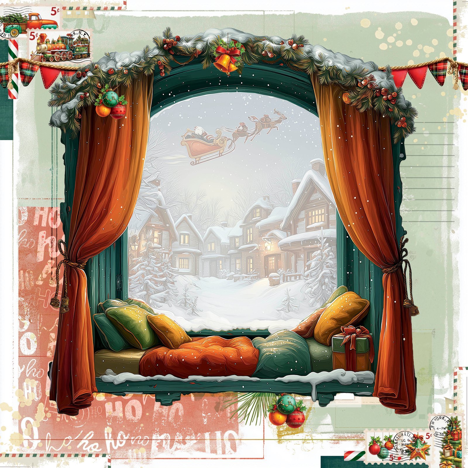 Alternative view of 49 and Market - Jolly Jingles Paper - Jingle Bells