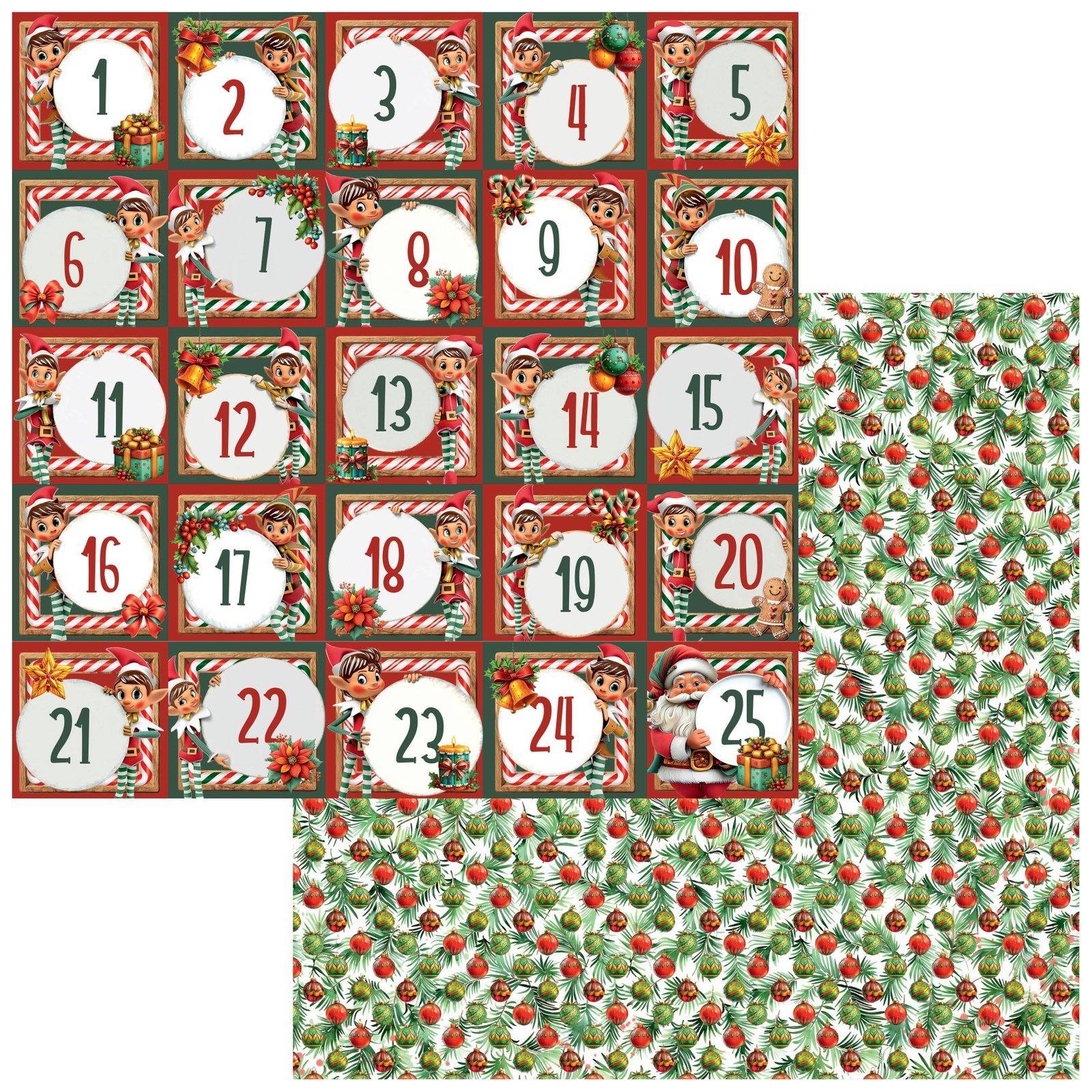 49 and Market - Jolly Jingles Paper - Advent