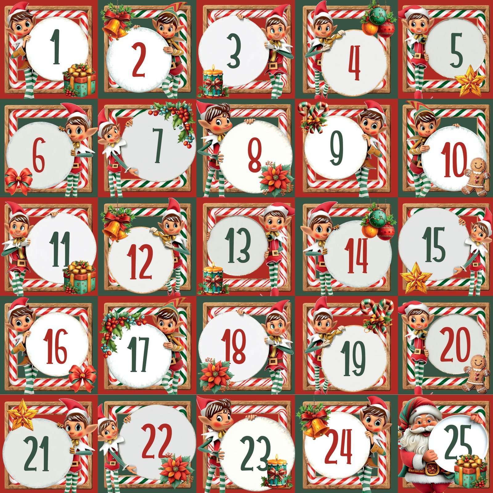 Alternative view of 49 and Market - Jolly Jingles Paper - Advent