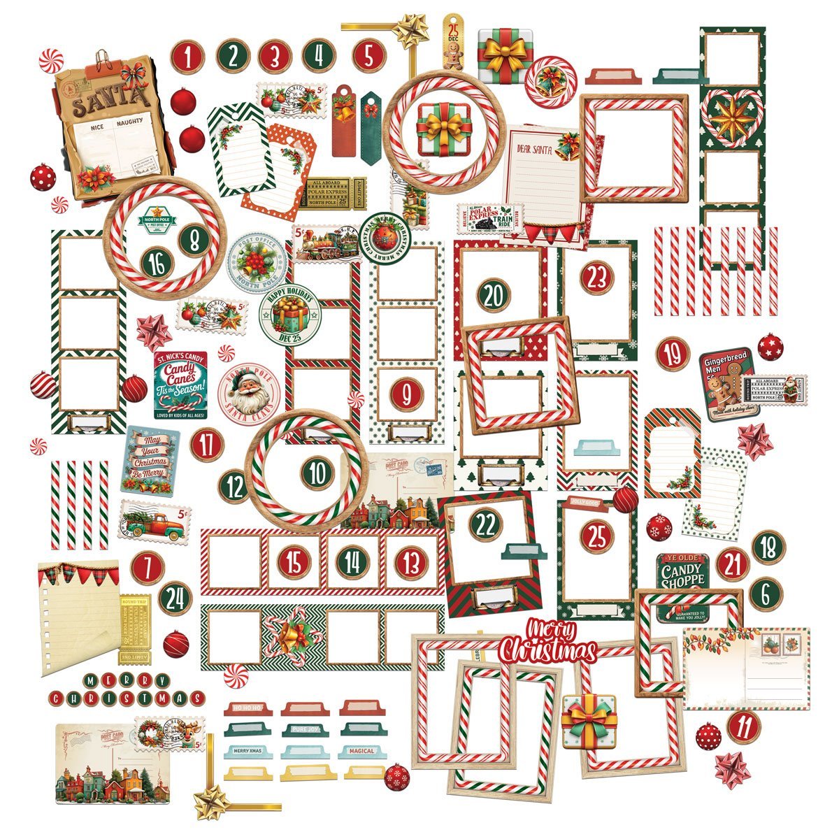 Alternative view of 49 and Market - Jolly Jingles Ephemera Set