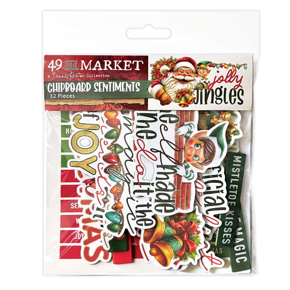 49 and Market - Jolly Jingles Chipboard Set
