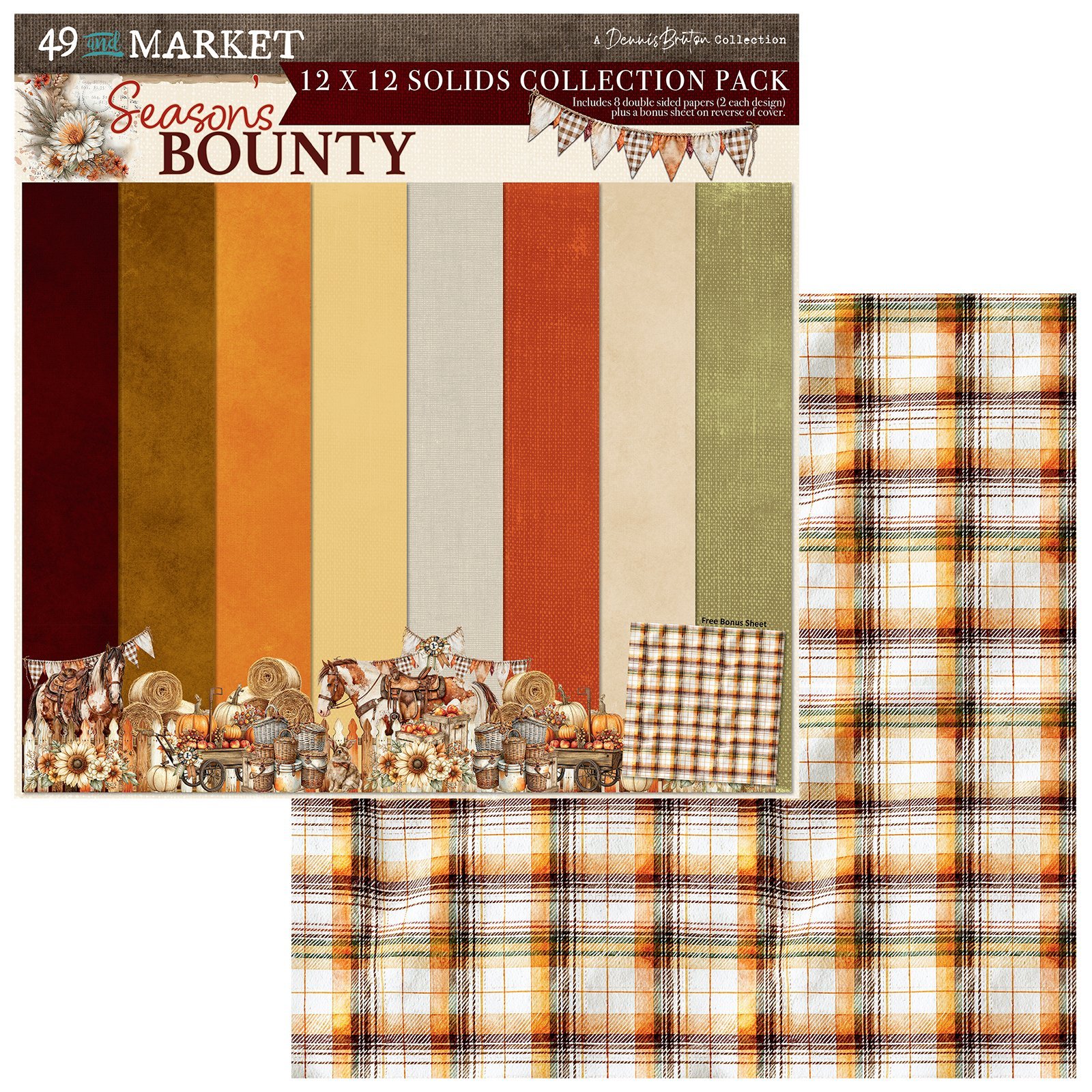 Alternative view of 49 and Market - Season's Bounty - 12 x12 Solids Collection Pack