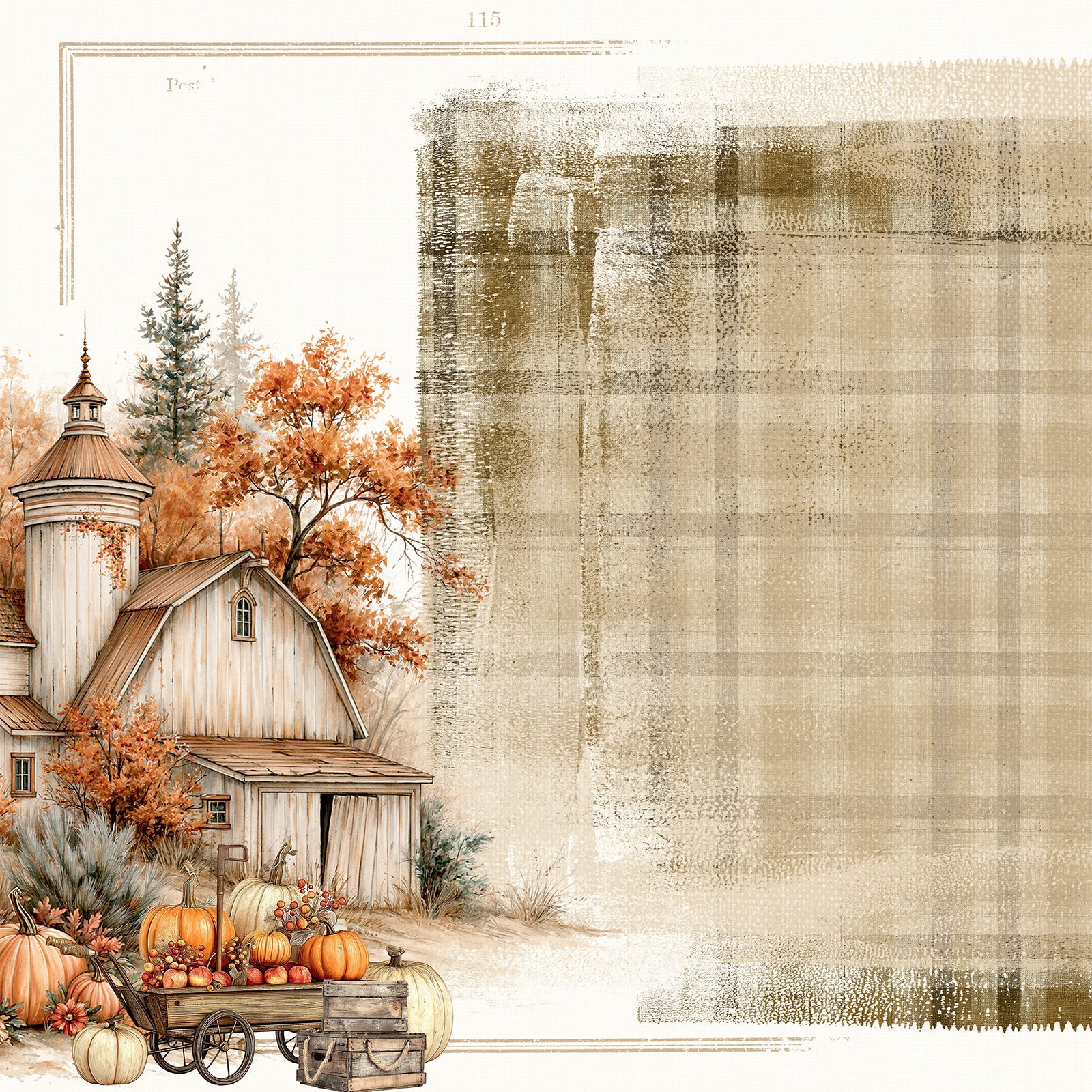 Alternative view of 49 and Market - Season's Bounty Paper - Harvest