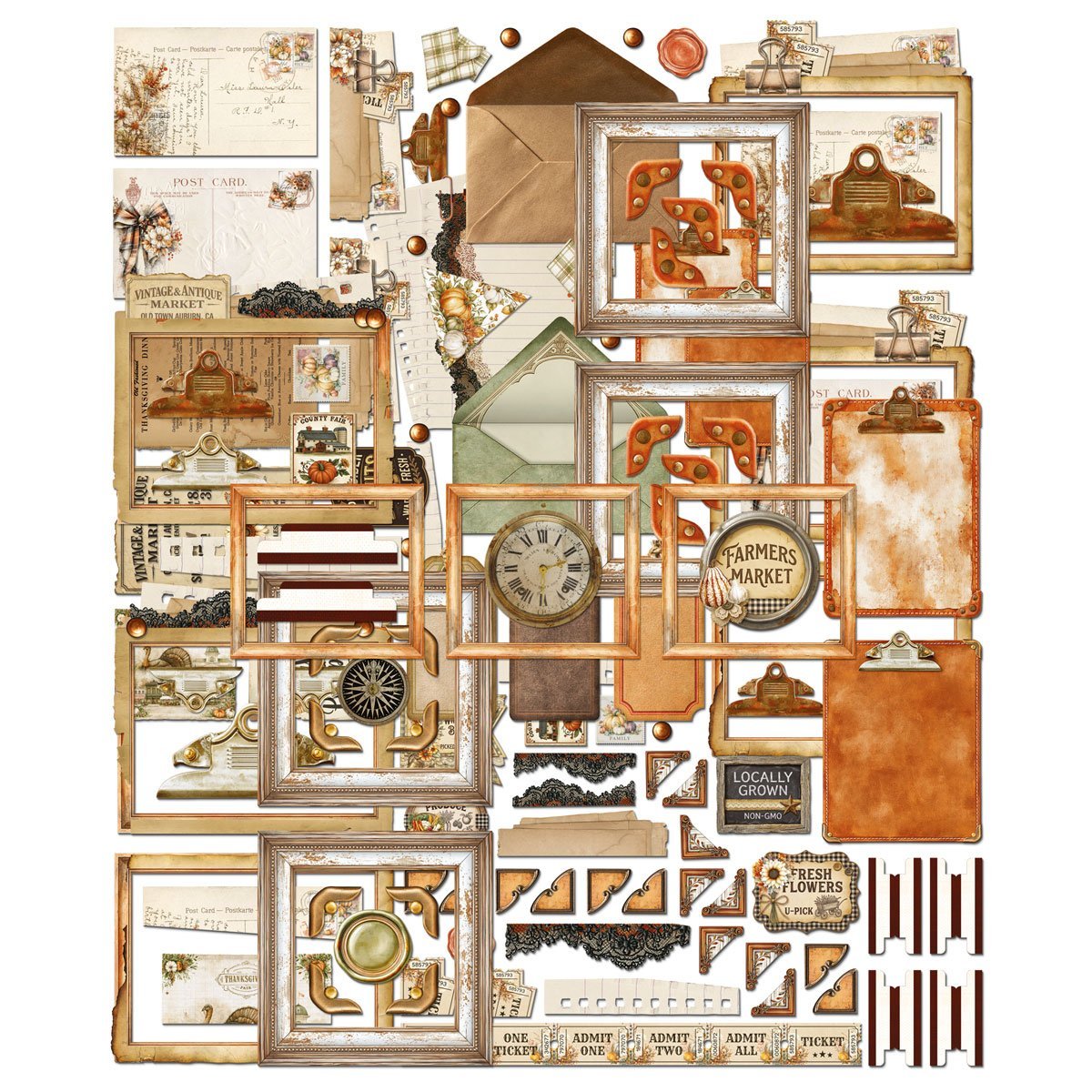 Alternative view of 49 and Market - Season's Bounty Ephemera Set