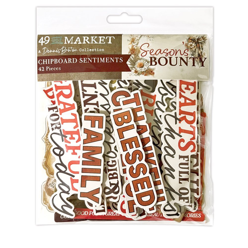49 and Market - Season's Bounty Chipboard Set