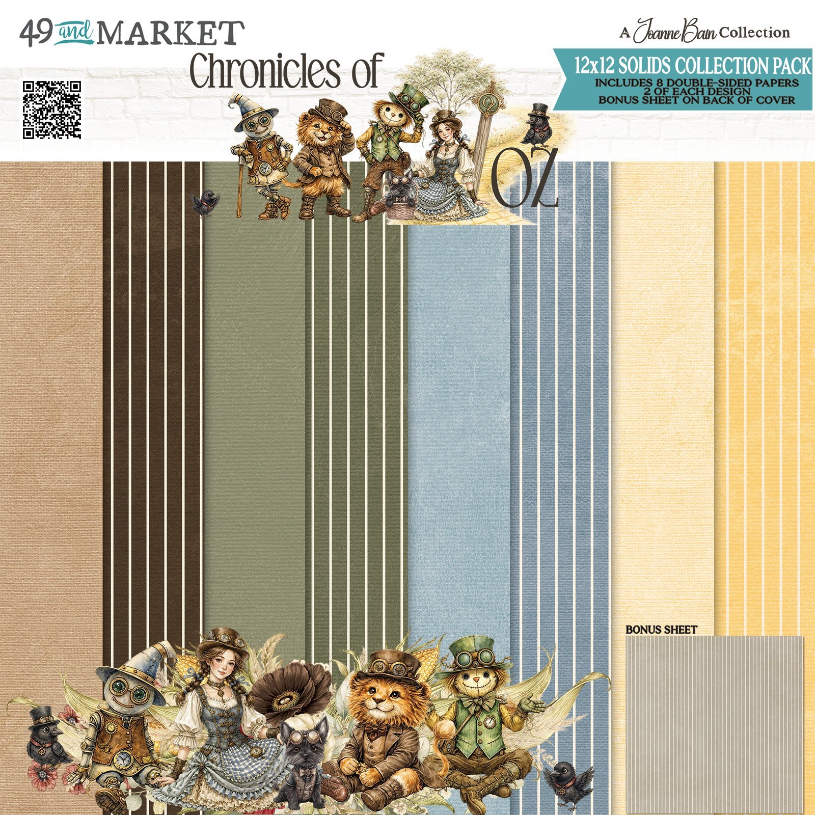 49 and Market - Chronicles of Oz - 12 x12 Solids Collection Pack