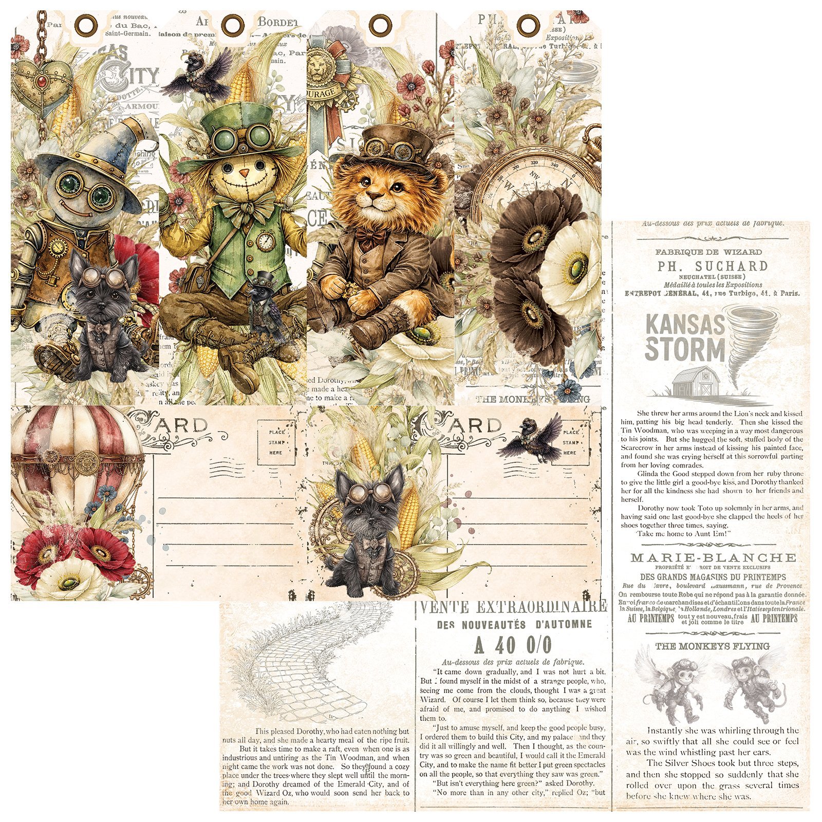 49 and Market - Chronicles of Oz Paper - Postcards From Oz