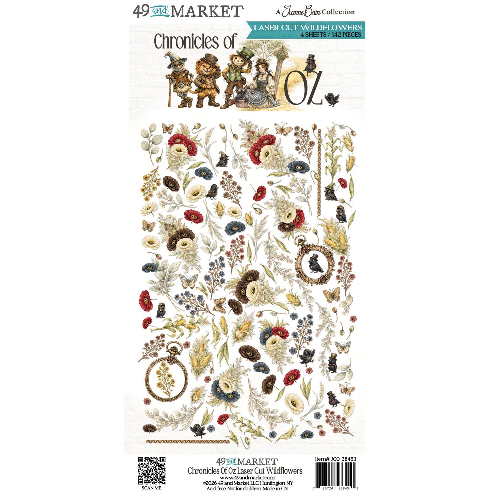 49 and Market - Chronicles of Oz Laser Cut Wildflowers