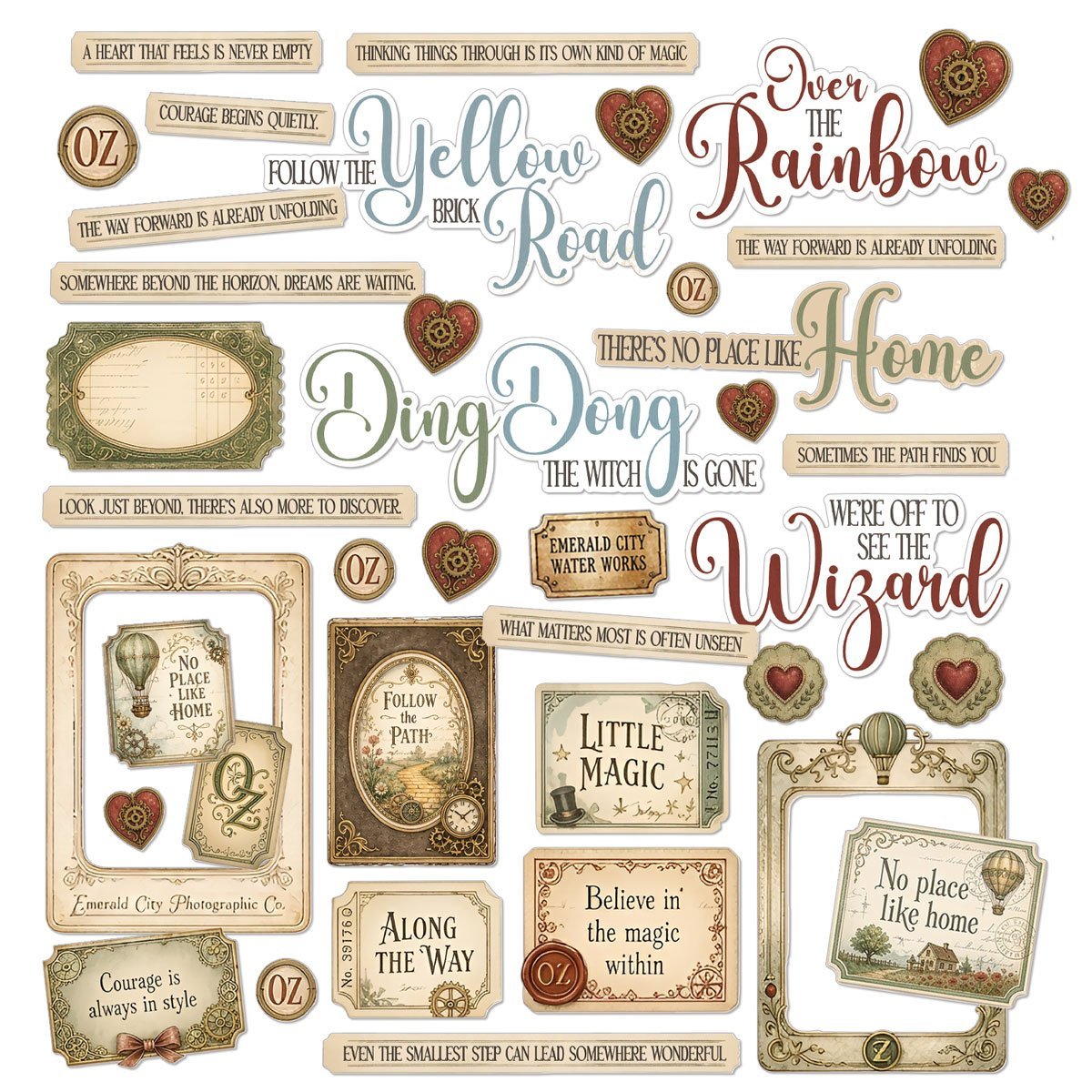 Alternative view of 49 and Market - Chronicles of Oz Chipboard Set