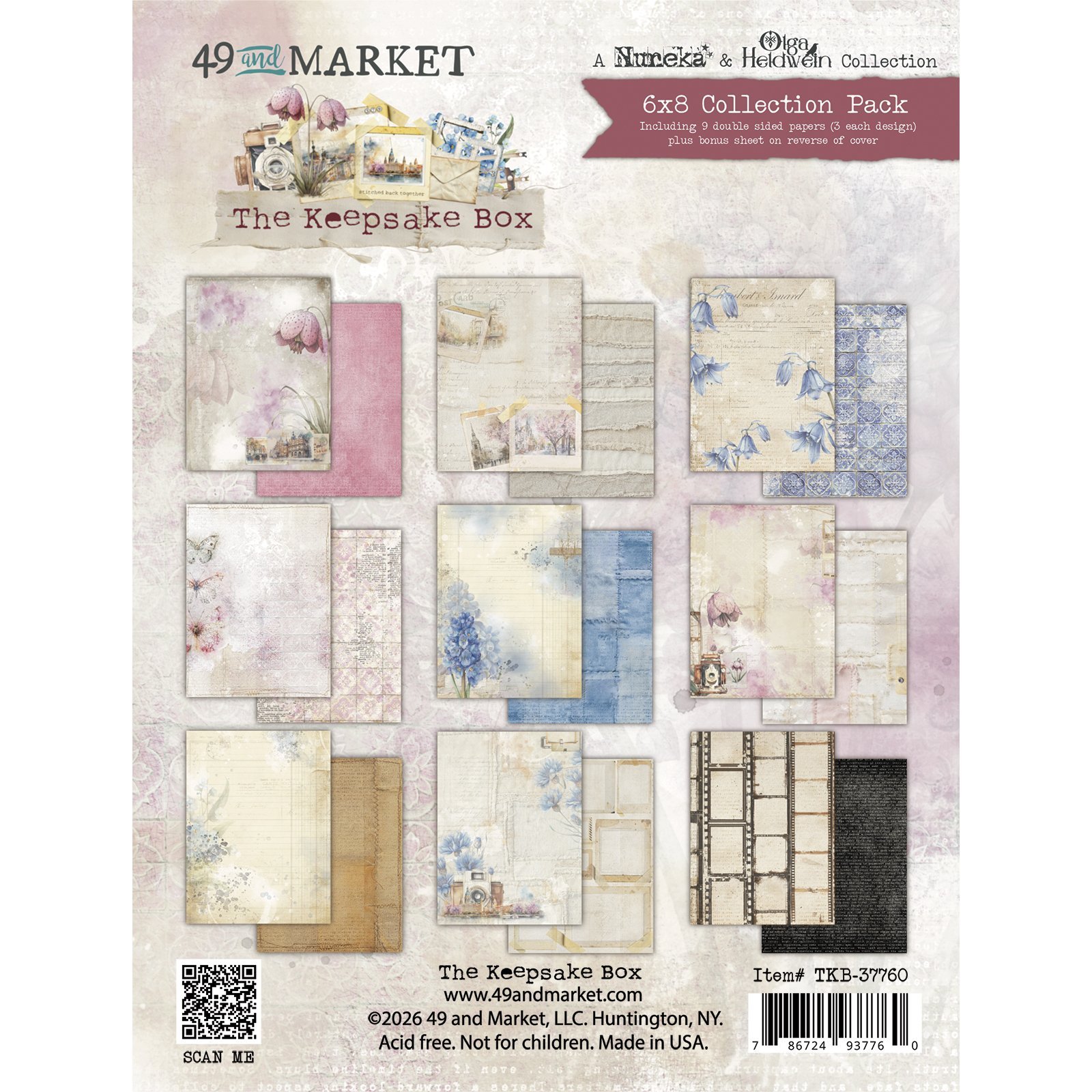 49 and Market - The Keepsake Box - 6 x 8 Collection Pack