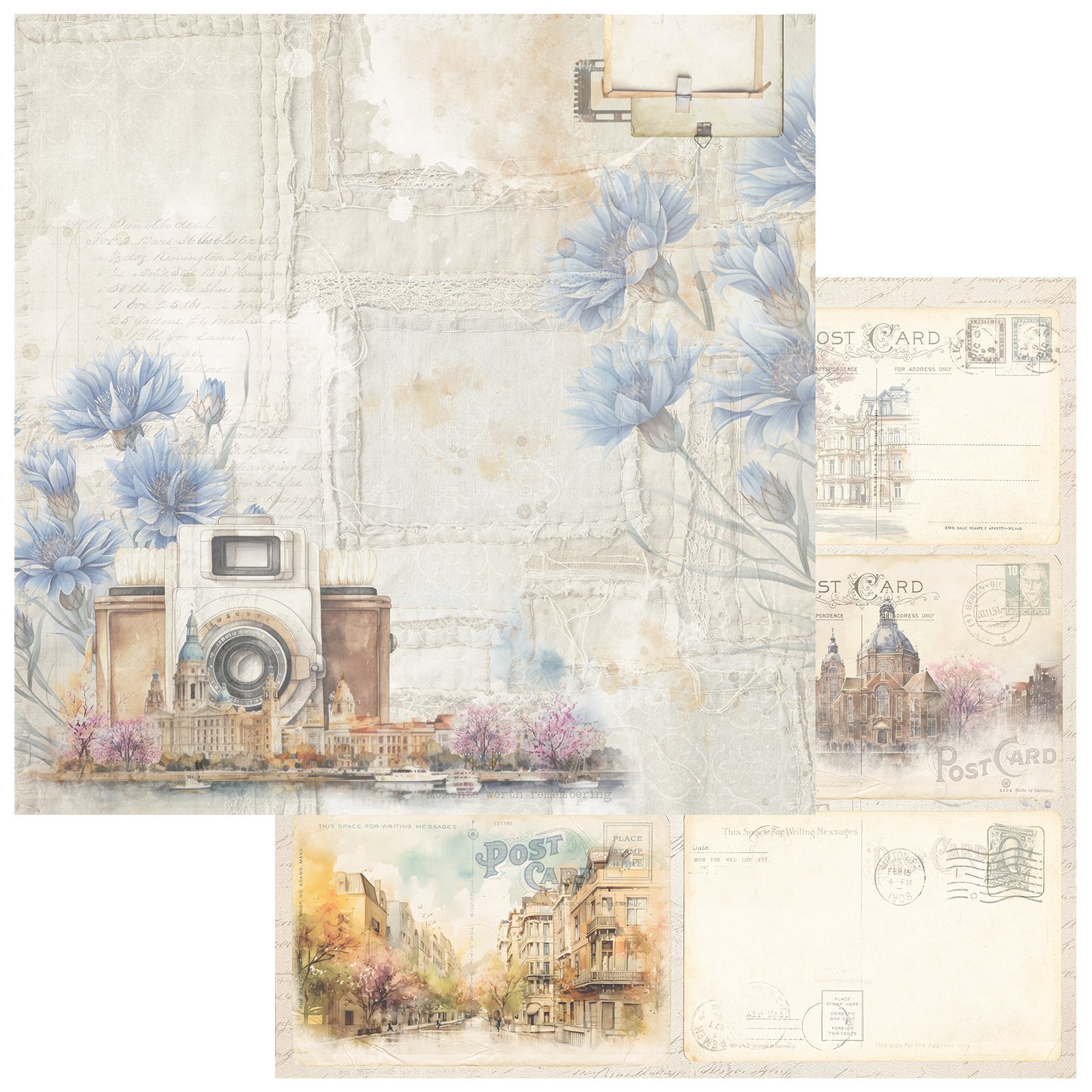 49 and Market - The Keepsake Box Paper - Collected Places