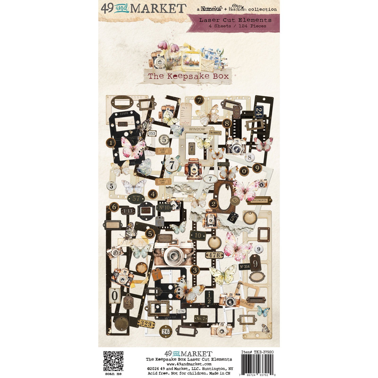 49 and Market - The Keepsake Box Laser Cut Elements