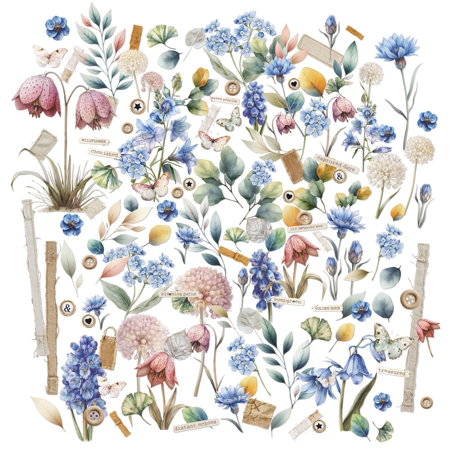 Alternative view of 49 and Market - The Keepsake Box Laser Cut Wildflowers