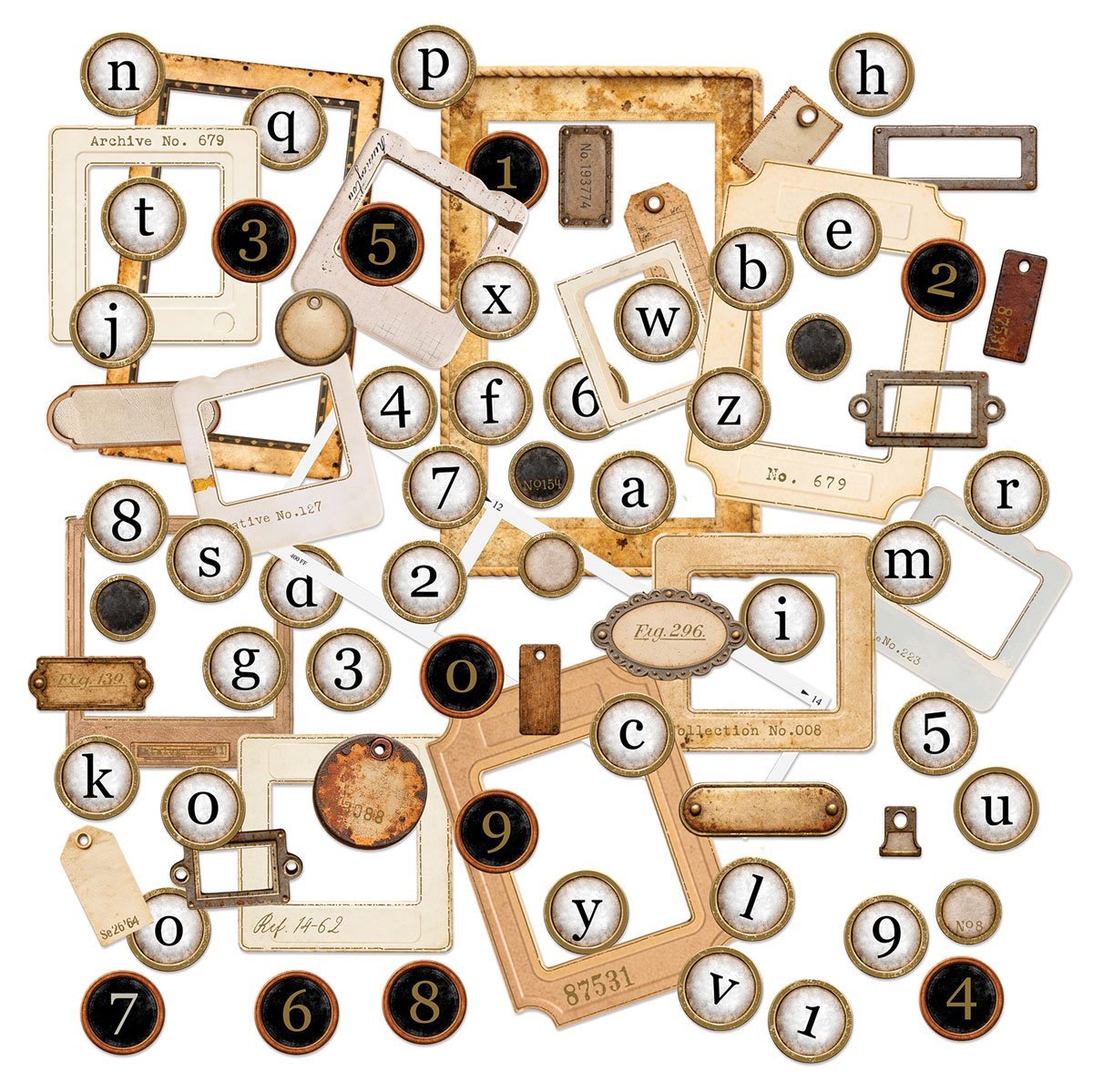 Alternative view of 49 and Market - The Keepsake Box Chipboard Set with Foil